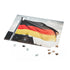 Vibrant German flag puzzle: 10" x 8", 120 pieces, challenging design.