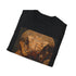 Cobra painting T-shirt, charcoal, regular fit, summer favorite, mesmerizing gaze.