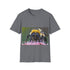 Bumblebee Watercolor Bliss Tee in Charcoal, Men's Regular Fit T-shirt.