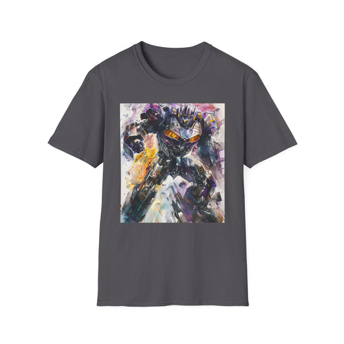 Charcoal Megatron Transformers T-Shirt with iconic Decepticon character design.