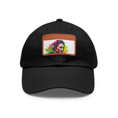 Vibrant watercolor neon cap with artistic design, perfect for casual outings.