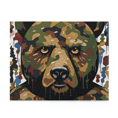 Bape Camo puzzle inspired by Takeshi Murakami: vibrant, intricate design.