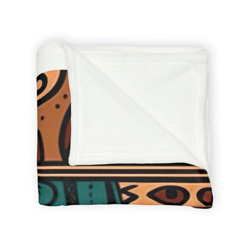 Bohemian Aztec Geometric Plush Fleece Throw Blanket – Prints With Passion (View 11)