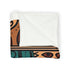 Bohemian Aztec Geometric Plush Fleece Throw Blanket – Prints With Passion (View 11)
