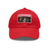 George Clooney baseball cap in white with light brown patch