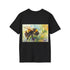 Bumblebee Watercolor Tee Charcoal Crew Neck Regular Fit Cotton T-Shirt Style