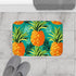 Tropical pineapple bath mat, 24" x 17", Hawaiian sunshine design.
