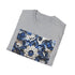 Porcelain Blue Blossom Tee shirt with delicate floral design.