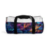 Neon Palm Leaf Duffel Bag with bold tropical leaves design.
