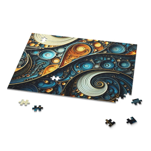 Vibrant pattern fractal puzzle with intricate design challenges all levels of enthusiasts.