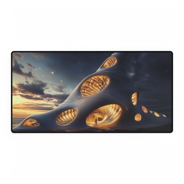 Space Cathedral Shaped Like a Seashell Gaming XXL Extended Desk Mat