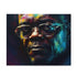 Neon watercolor Samuel L. Jackson puzzle with vibrant hues (120 pieces).