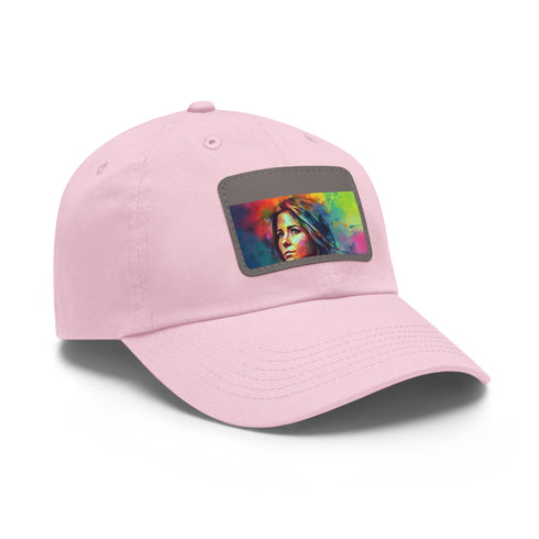 Vibrant watercolor cap with neon colors for stylish summer days.