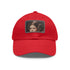 Galactic Princess Leia embroidered white baseball cap with light brown patch.