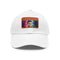 Neon watercolor Cristiano Ronaldo hat with light brown patch.