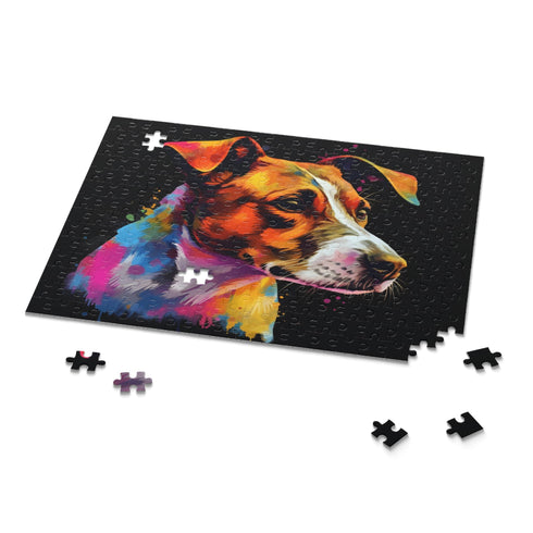 Adorable Jack Russell Terrier puzzle for dog lovers and enthusiasts.