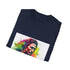 Vibrant Charcoal cotton T-shirt with Southern Charm and Radiant Colors.