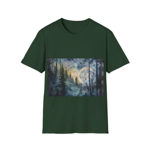 Charcoal Ewok Adventure Tee: Endor Moon T-Shirt Star Wars Summer Style