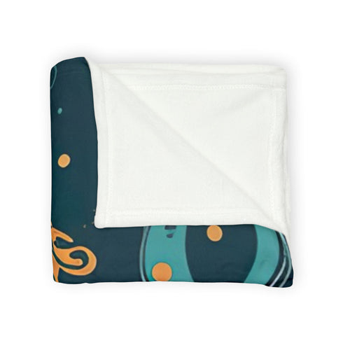Deep Space Cosmic Nebula Seamless Plush Fleece Throw Blanket - View 11 | Prints With Passion