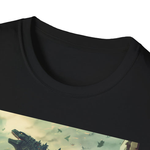 Godzilla Charcoal Cotton Crew Neck Regular Fit T-Shirt Nuclear Dawn