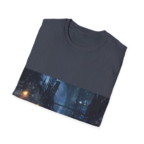 Gotham City Batmobile TShirt: Dark Knight Ride in Charcoal Small.