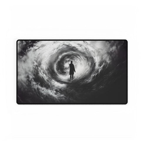 A Person Lost in a Dark Swirling Abyss Gaming XXL Extended Desk Mat