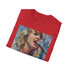 Graphic Taylor Swift concert watercolor t-shirt in black cotton 2XL.