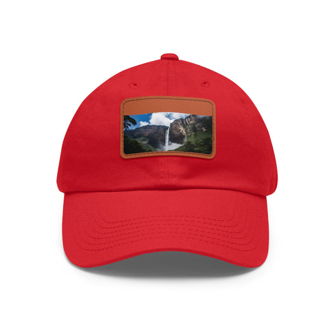 Angel Falls Adventure Cap in White with Light Brown Patch