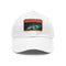 Northern Lights Glow Baseball Cap in White with Light Brown Patch
