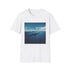 Minimalist whale graphic charcoal t-shirt, unisex regular fit cotton crew neck.