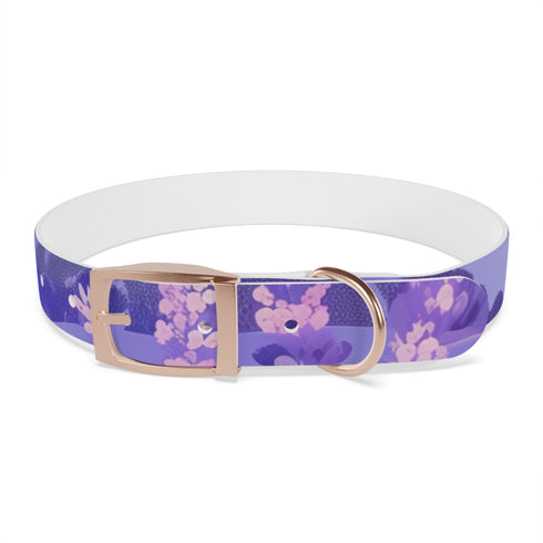 Lavender Fields Dog Collar: M Black Onyx, Pet Paradise Accessory