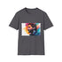 Charcoal watercolor T-shirt with Bradley Cooper design in vibrant cotton fabric