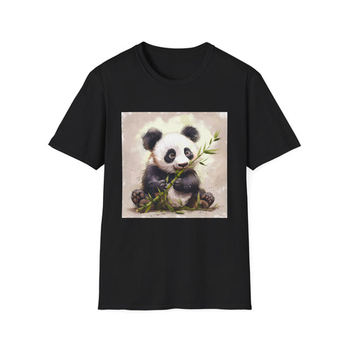 Bamboo Bliss: A Panda's Delightful Feast | T-Shirt | DTG, Men's Clothing, Regular fit, T-Shirts, Unisex, Women's Clothing | Prints with Passion