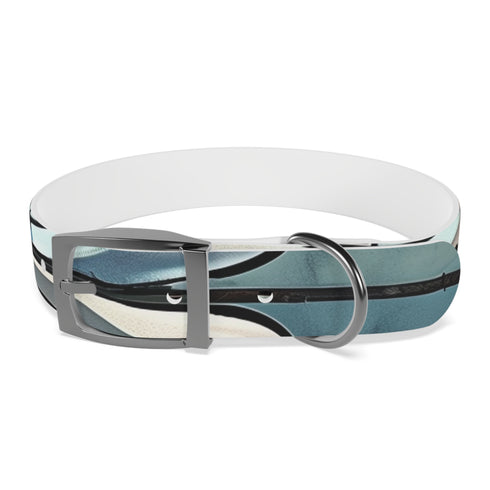 Artisan Tile Dog Collar in Medium Size, Black Onyx Pattern