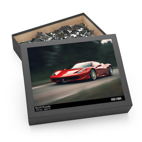 Ferrari Speed Demon Puzzle, High-Speed Racing Jigsaw for Car Enthusiasts