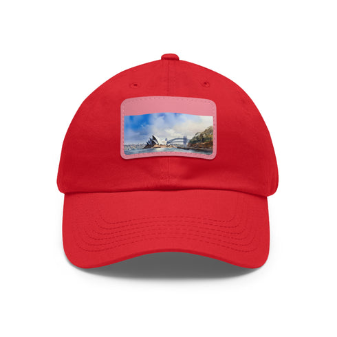 Down Under Dugout Cap: Sydney Edition white cotton hat unisex.