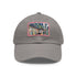 New York Subway Watercolor Snapback Cap in White with Light Brown Patch