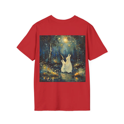 Moomin Love Charcoal Cotton Tee - Iconic Summer Graphic Comic Shirt