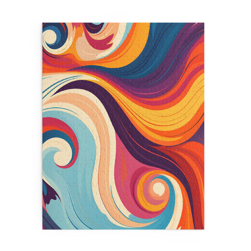 Colorful 70s marine texture puzzle for hours of groovy puzzling fun.