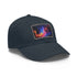 Galactic Glow Baseball Cap in White with Light Brown Patch