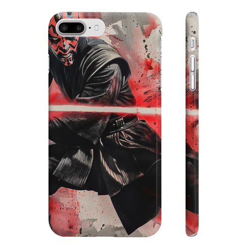 Slim Darth Maul Sith iPhone 7 Plus Glossy Phone Case