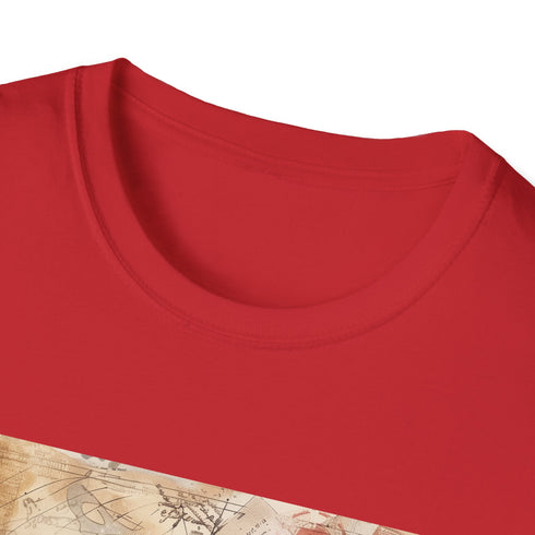Charcoal vintage airplane graphic t-shirt with crew neck and regular fit