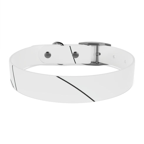 Chic black onyx minimalist dog face collar for medium dogs.