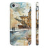 Watercolor Louvre iPhone 7 Plus Glossy Slim Phone Case souvenirs style.