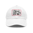 Colorful flower blossom print white baseball cap accessories.