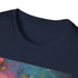 Charcoal Coldplay DTG print T-shirt with a vibrant music-inspired design