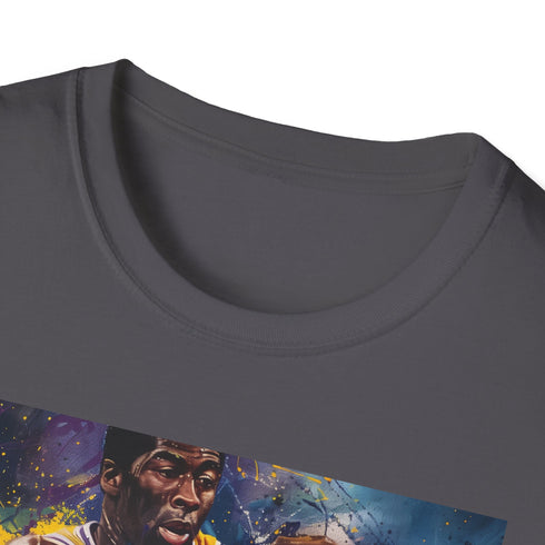 Legendary Legacy Magic Johnson Charcoal T-shirt, DTG Print, Crew Neck, Cotton
