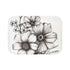 Blooming Sketch Bath Mat with Hand-Drawn Flowers Nature Design Serene Elegance
