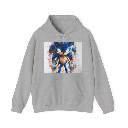 Sonic Blue Blur Hoodie, Navy, Regular Fit, Unisex, Premium Materials