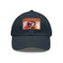 Vibrant watercolor cap with Hugh Jackman design in neon colors.